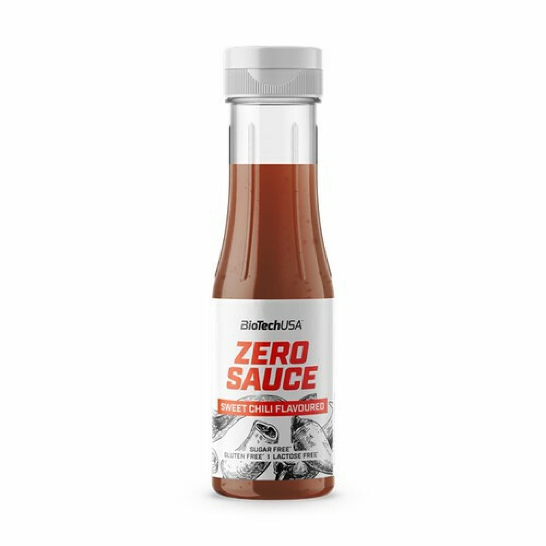 Tuba z przekąskami Biotech USA zero sauce - Chili douce 350ml