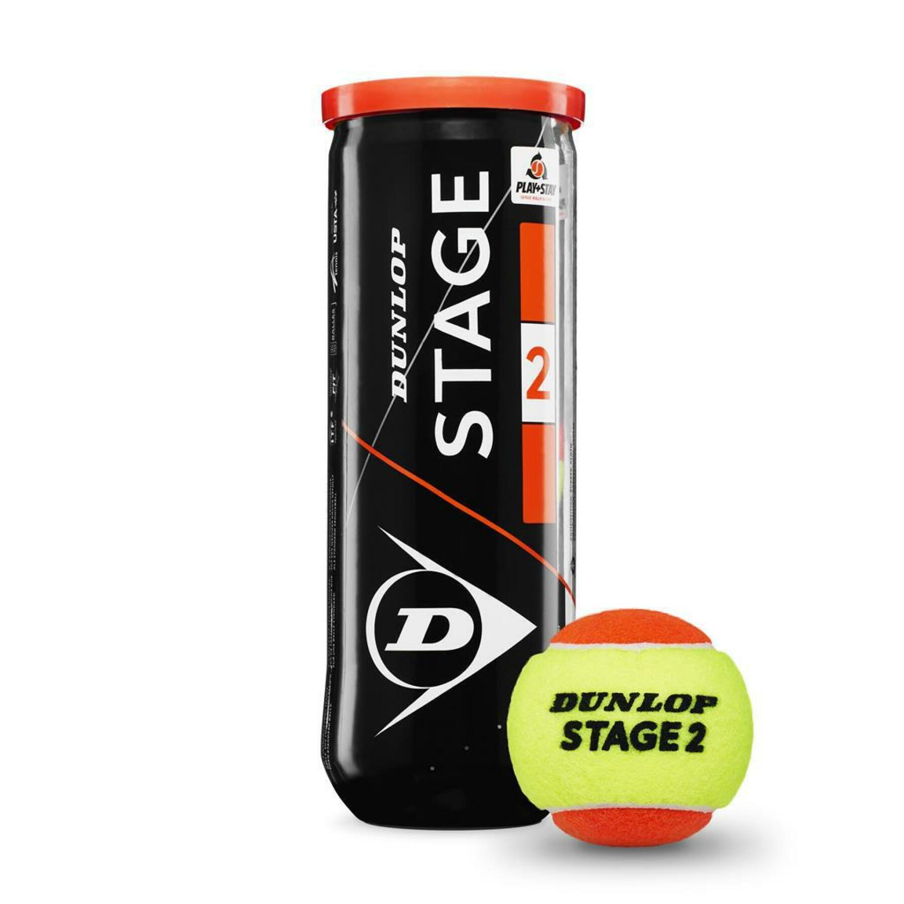 Zestaw 3 piłek tenisowych Dunlop stage 2