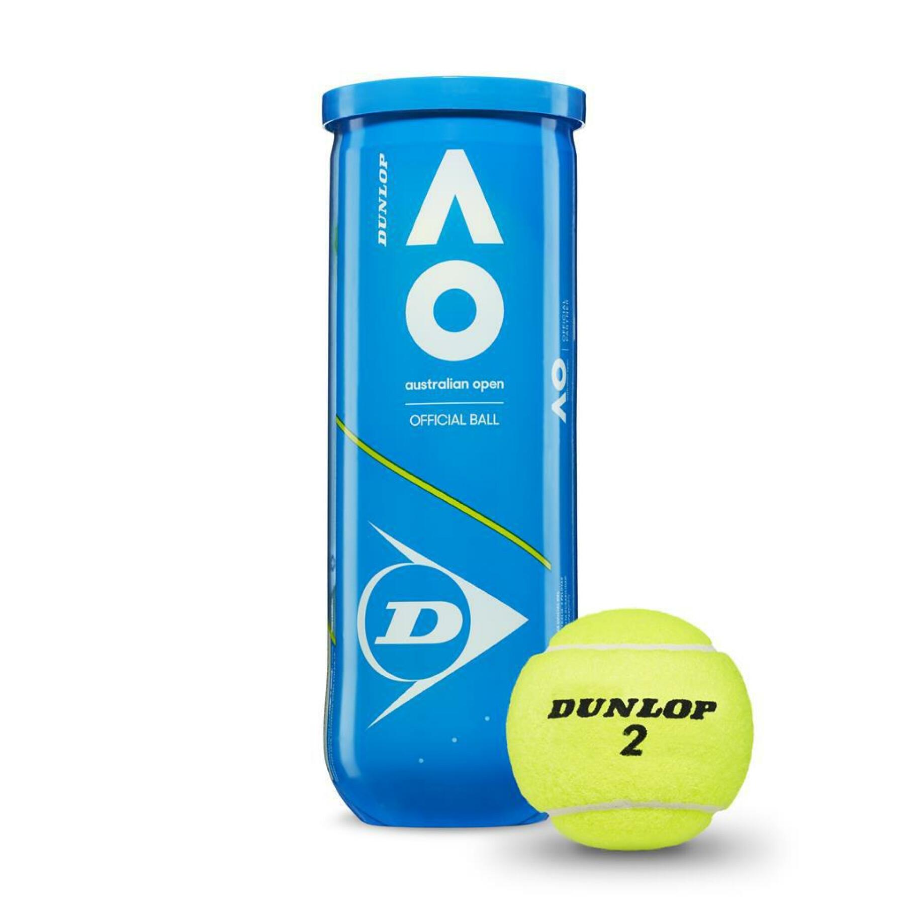 Zestaw 3 piłek tenisowych Dunlop australian open