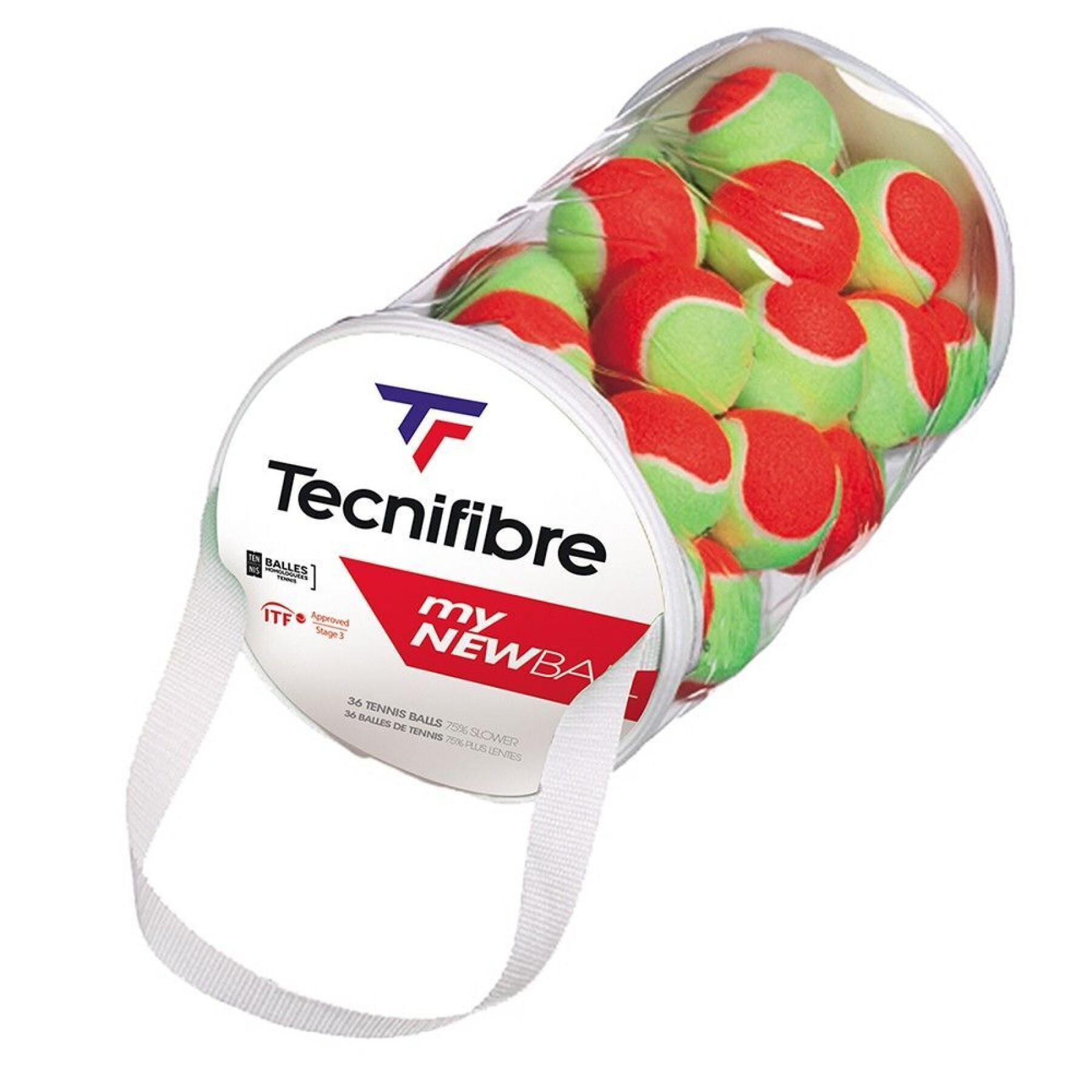 Zestaw 36 piłek tenisowych dla dzieci Tecnifibre My new ball