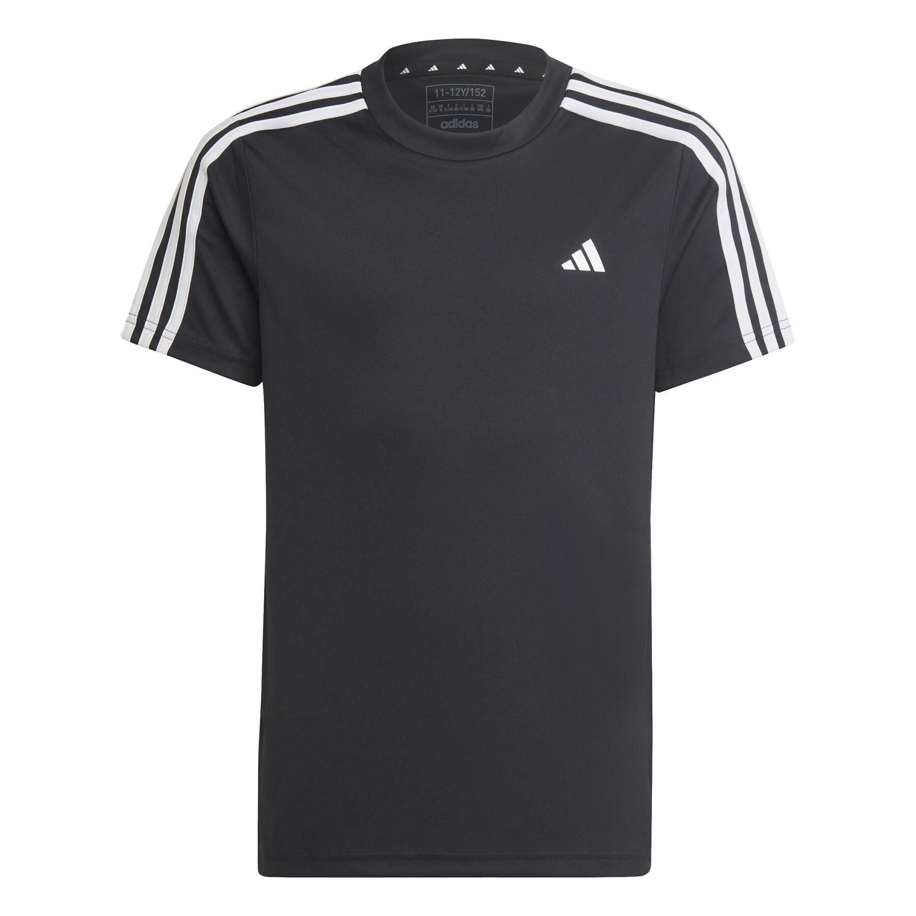 Zestaw dziecięcy koszulka i spodenki adidas 3-Stripes Essentials Aeroready
