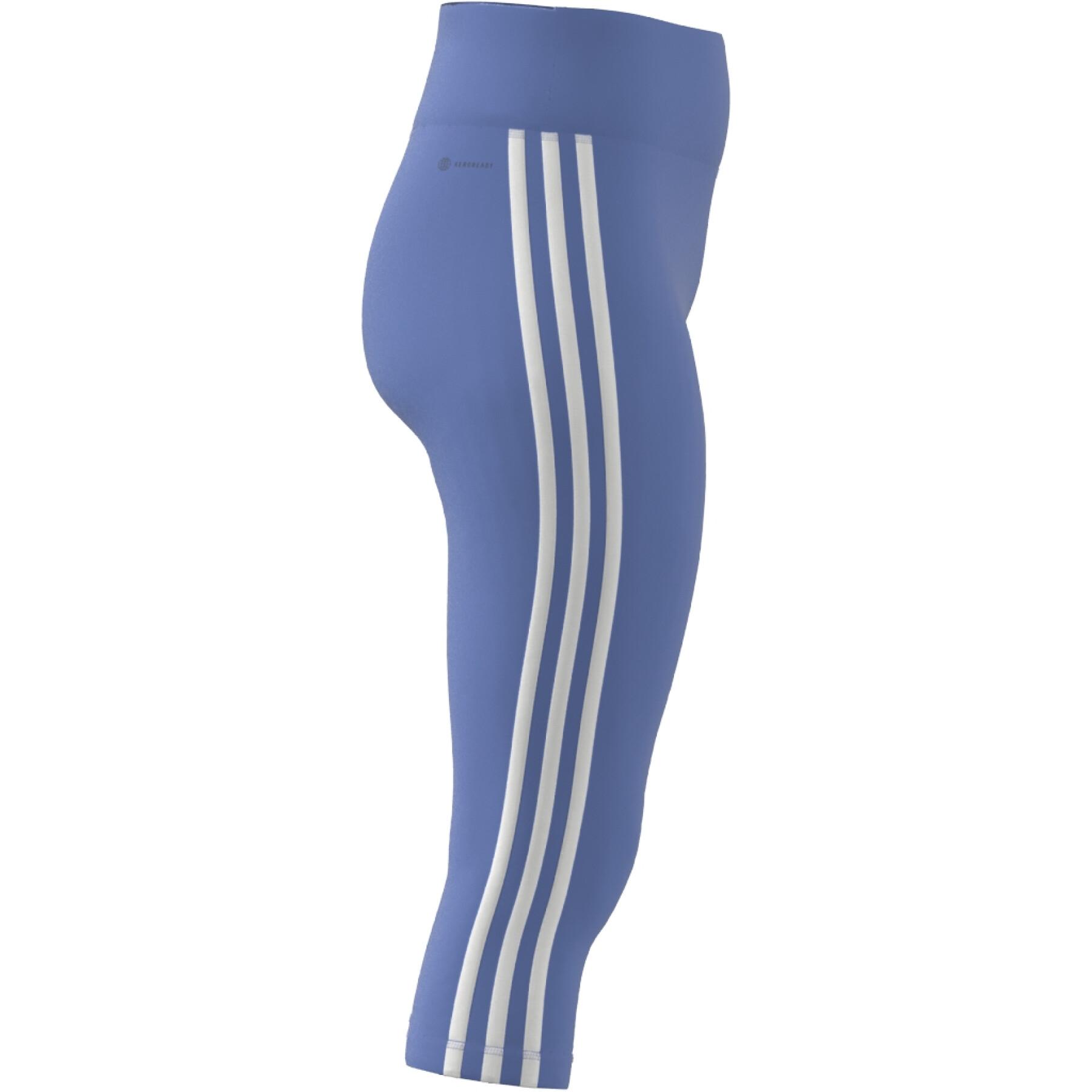 Damskie legginsy 3/4 z wysoką talią adidas 3-Stripes Essentials