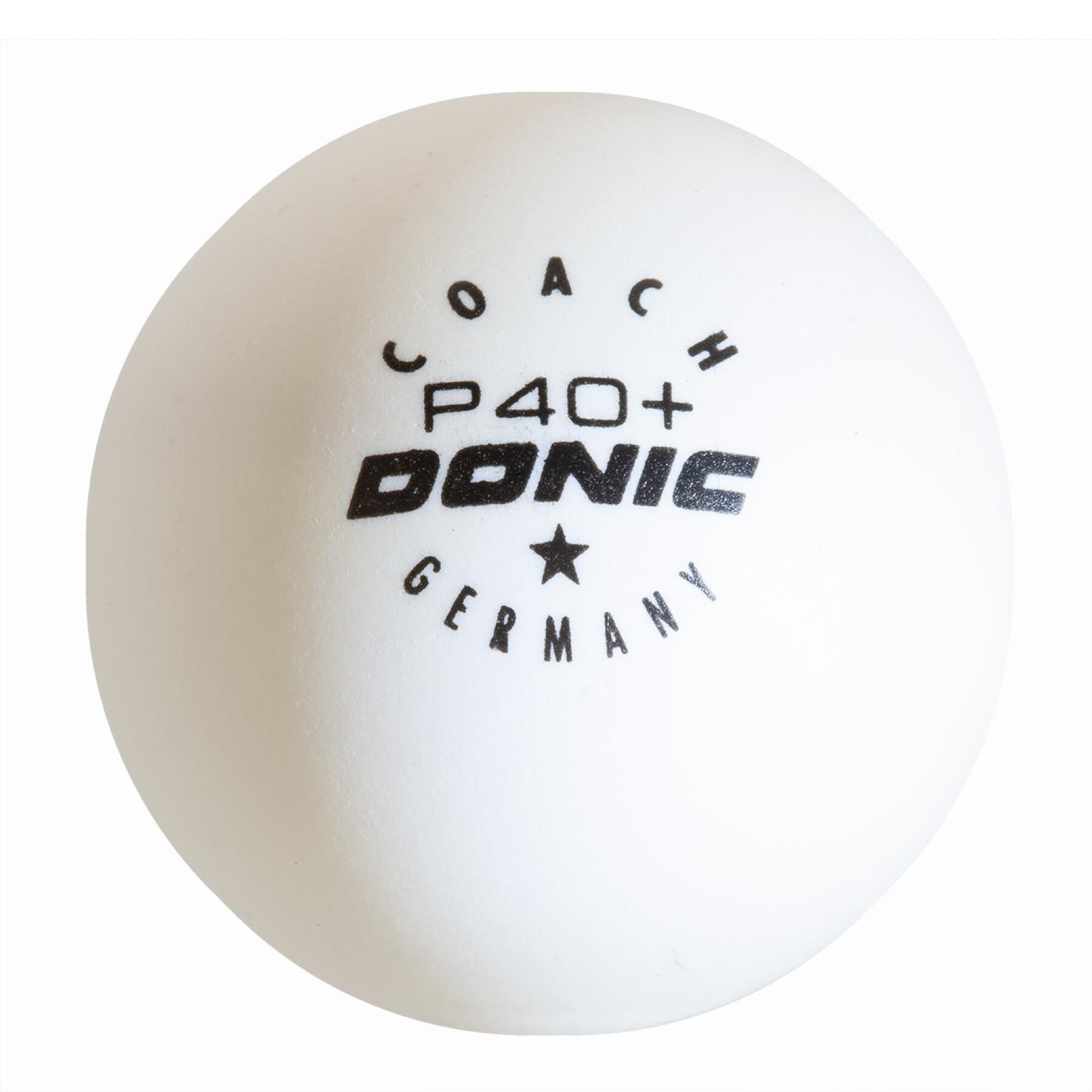 Zestaw 6 piłeczek do tenisa stołowego Donic Coach P40+* (40 mm)