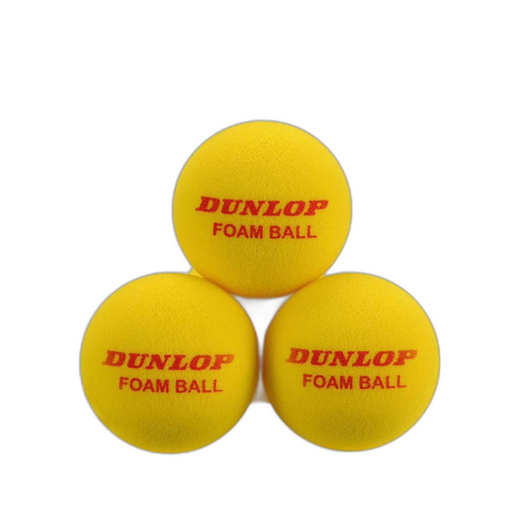 Zestaw 12 piłek tenisowych Dunlop Indoor Foam