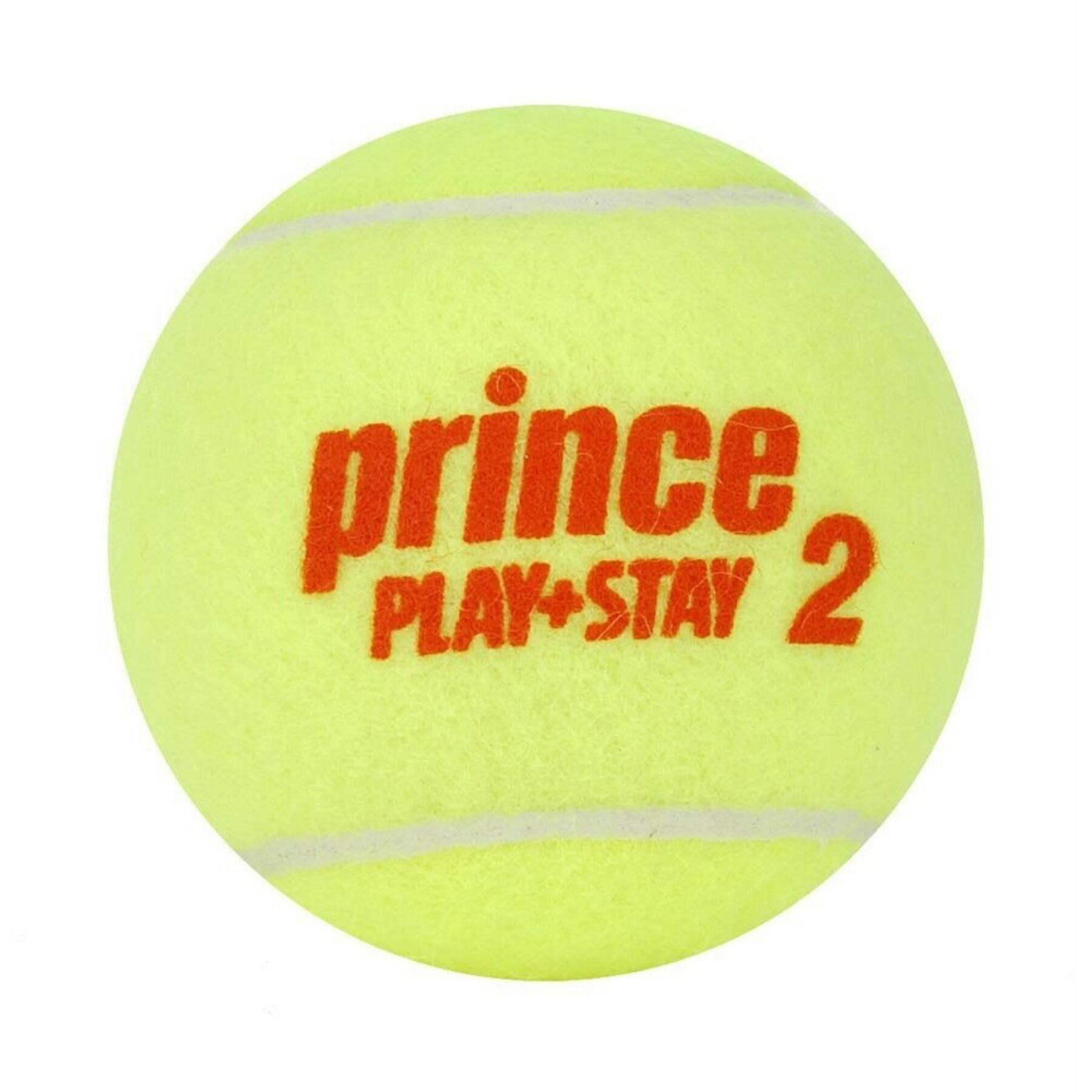 Tuba z 3 piłkami tenisowymi Prince Play & Stay - stage 2