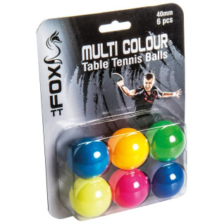 Kolorowa piłeczka do tenisa stołowego Fox TT (x6)