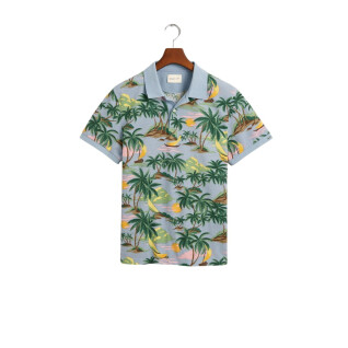 Koszulka polo z nadrukiem Gant Hawaii