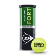 Zestaw 3 piłek tenisowych Dunlop fort all court