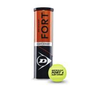 Zestaw 4 piłek tenisowych Dunlop fort clay court 4tin