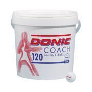 Wiadro 120 piłeczek do tenisa stołowego Donic Coach P40+**(40 mm)