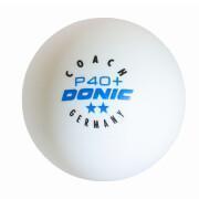 Zestaw 6 piłeczek do tenisa stołowego Donic Coach P40+** (40 mm)
